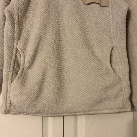 PATAGONIA Sz XL Cream / Ivory Re-Tool Snap-T Plush Polartec Pullover Fleece Top - Picture 4 of 7